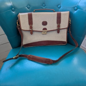 Vintage Cagapino Milano Embossed Leather Briefcase • Italian Textured Leather Attache Bag