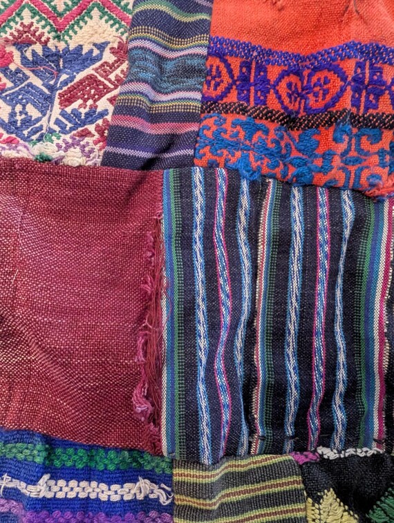 Oaxaca Large Vintage Patchwork Bag, Crossbody Tot… - image 5