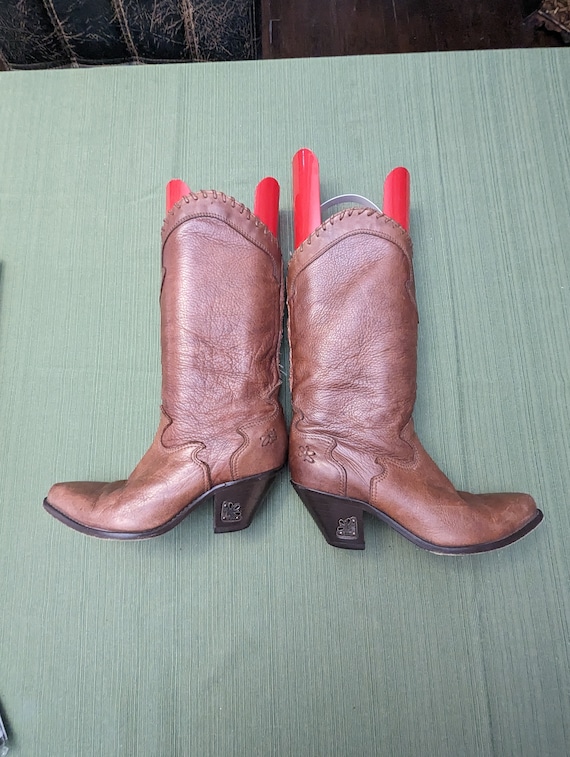 Zodiac Native American 80s cowboy boots in very g… - image 5