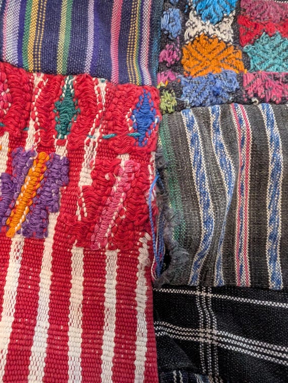 Oaxaca Large Vintage Patchwork Bag, Crossbody Tot… - image 2