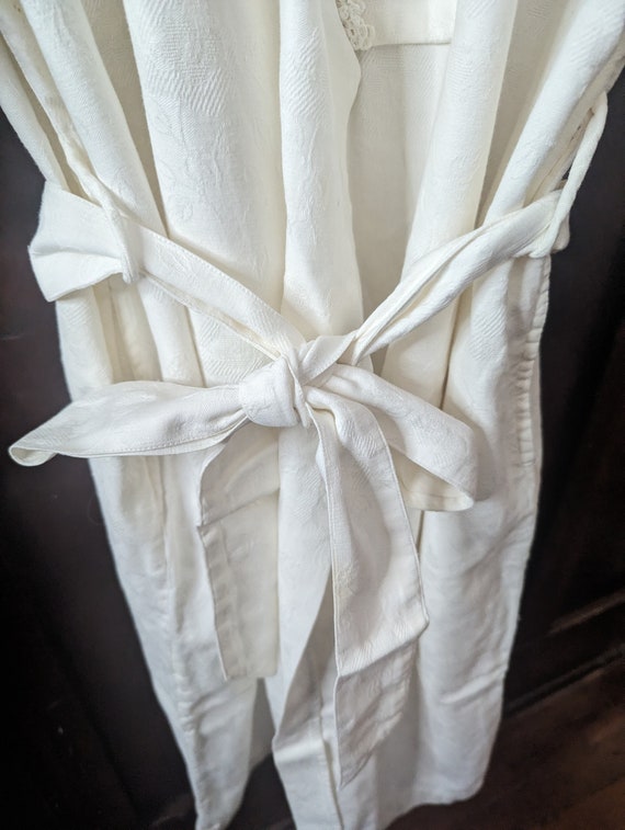 Vintage cotton kimono robe, light 100 percent cot… - image 4