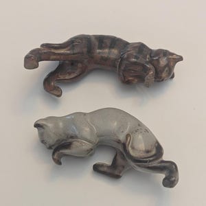 Hanging Cats English Porcelain Cat Miniature Vintage