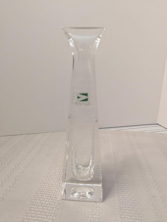 イタリア製ヴィンテージクリスタルのつぼみ用花瓶、クリスタルカラー