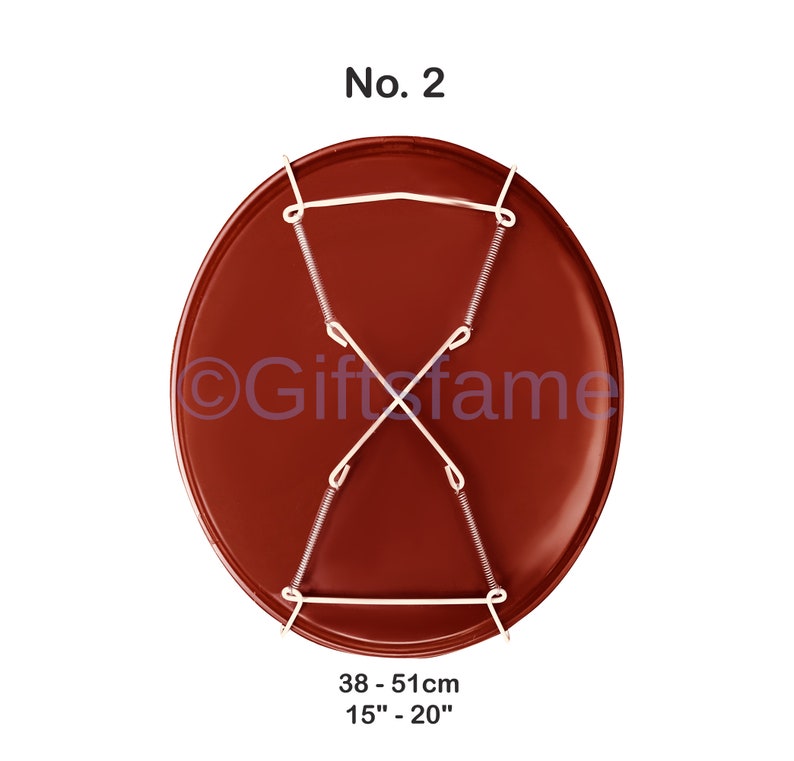 Extra Large White Wall Display Plate Dish Wire Tray Spring Hanger