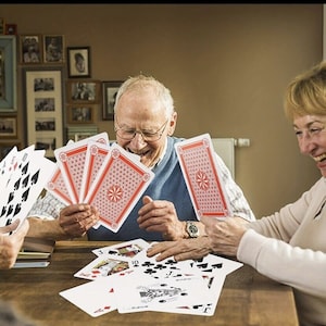 Super Giant Jumbo Extra Large Carte da gioco per giocare a Bridge, Poker, Giochi, Giochi di società, Trucchi di magia. Spettacoli teatrali - 52 carte da gioco