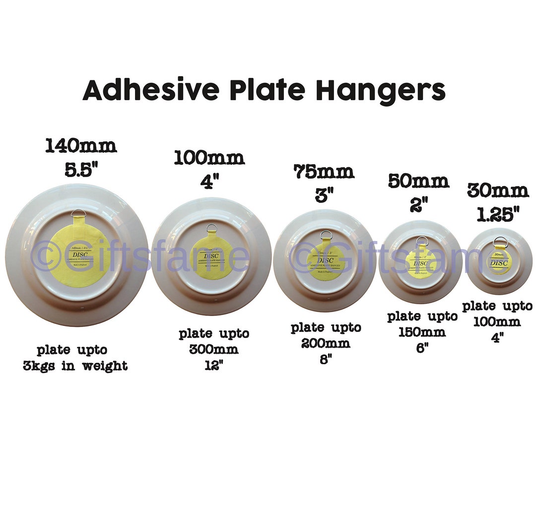 Self Adhesive Plate Hangers, Adhesive Sticky Plate Dish Hanging Holder Hanger, Wall Hangers