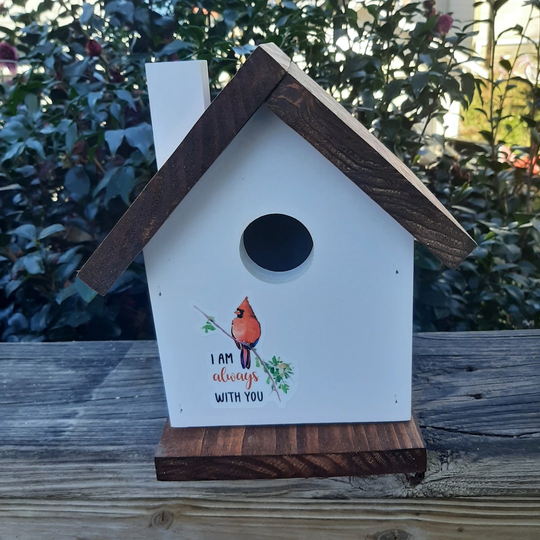 Cedar and Pvc Birdhouse, Memorial Birdhouse, Functional Birdhouse