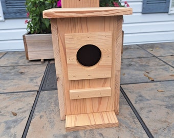large squirrel house, squirrel house, cedar squirrel house, squirrel nesting box, house for squirrels, Christmas gift