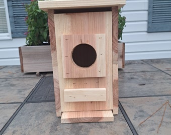 large squirrel house, squirrel house, cedar squirrel house, squirrel nesting box, house for squirrels, Christmas gift