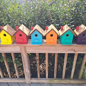 personalized gift, pick your colors birdhouse, Christmas gift idea, Christmas