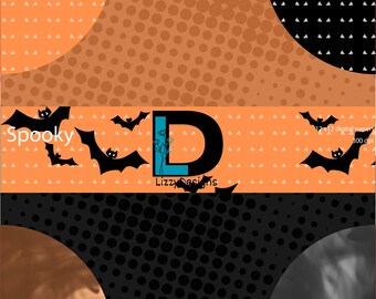 Griezelige digitale Halloween-papieren