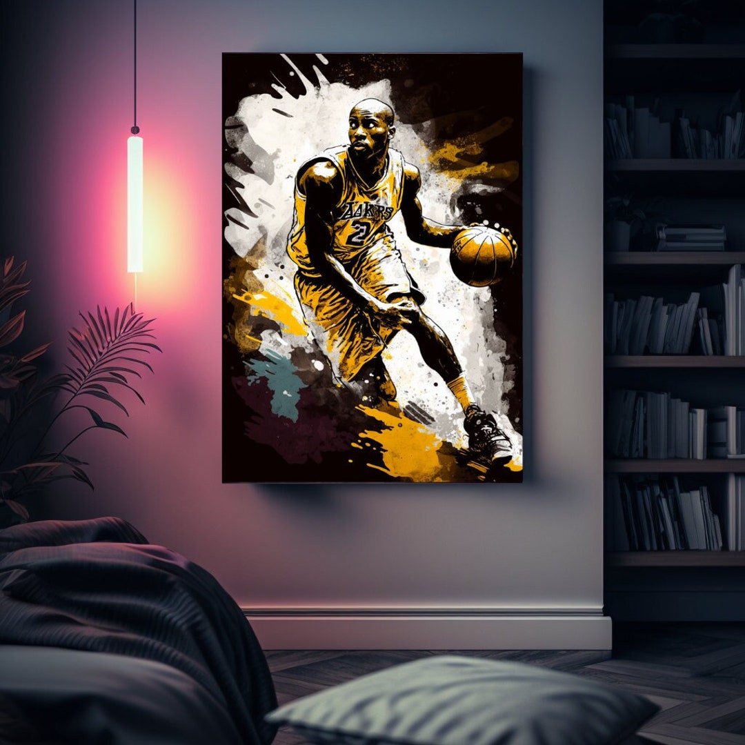 Kobe Bryant Canvas Art Artwork of the Legendary Basketball Player for