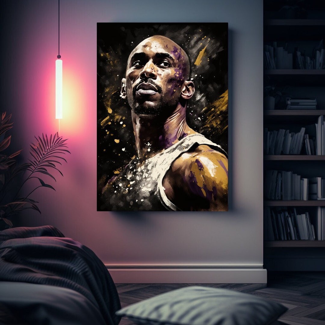 Kobe Bryant Canvas Art Artwork of the Legendary Basketball Player for