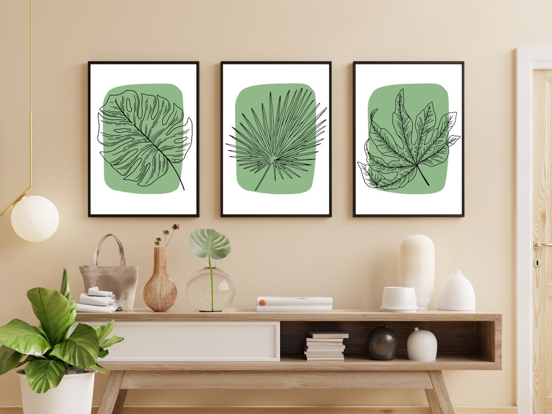 Sage Green Wall Prints Plant Wall Art Botanical Wall Prints Botanical