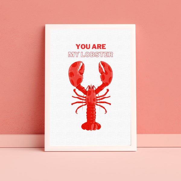 You Are My Lobster - Etsy