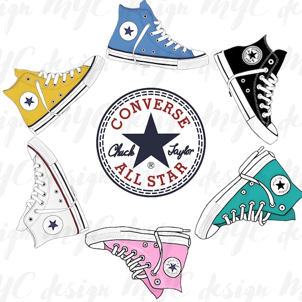 Convers shoes SVG,DXF,EPS,png,convers high tops,convers logo,instant dowload,sticker,sneaker svg,chuck shoes svg,Cut Files,Cricut,hipster