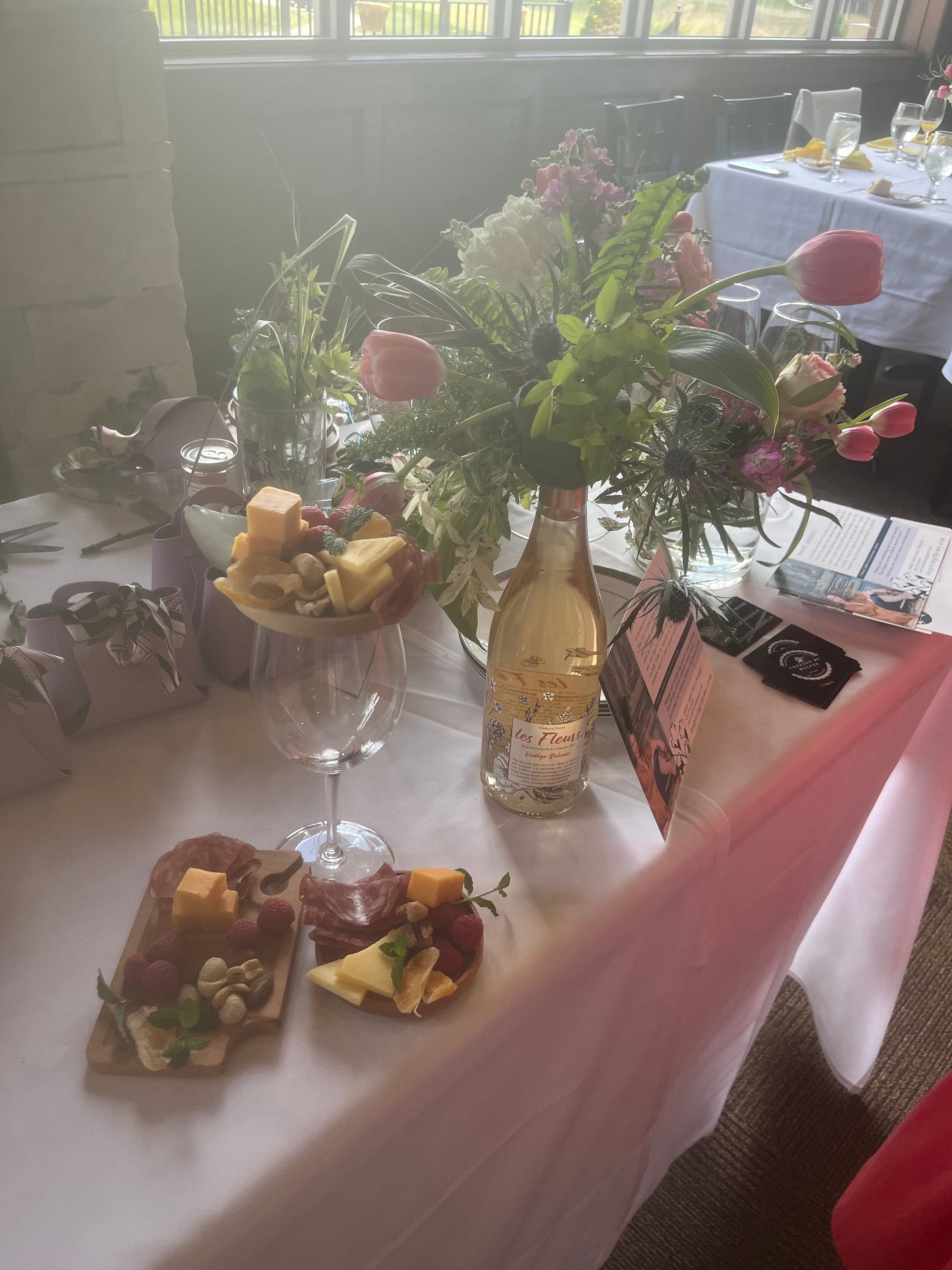 Mini Charcuterie Board With Wine Glass Holder, Appetizer Tray, Wedding ...