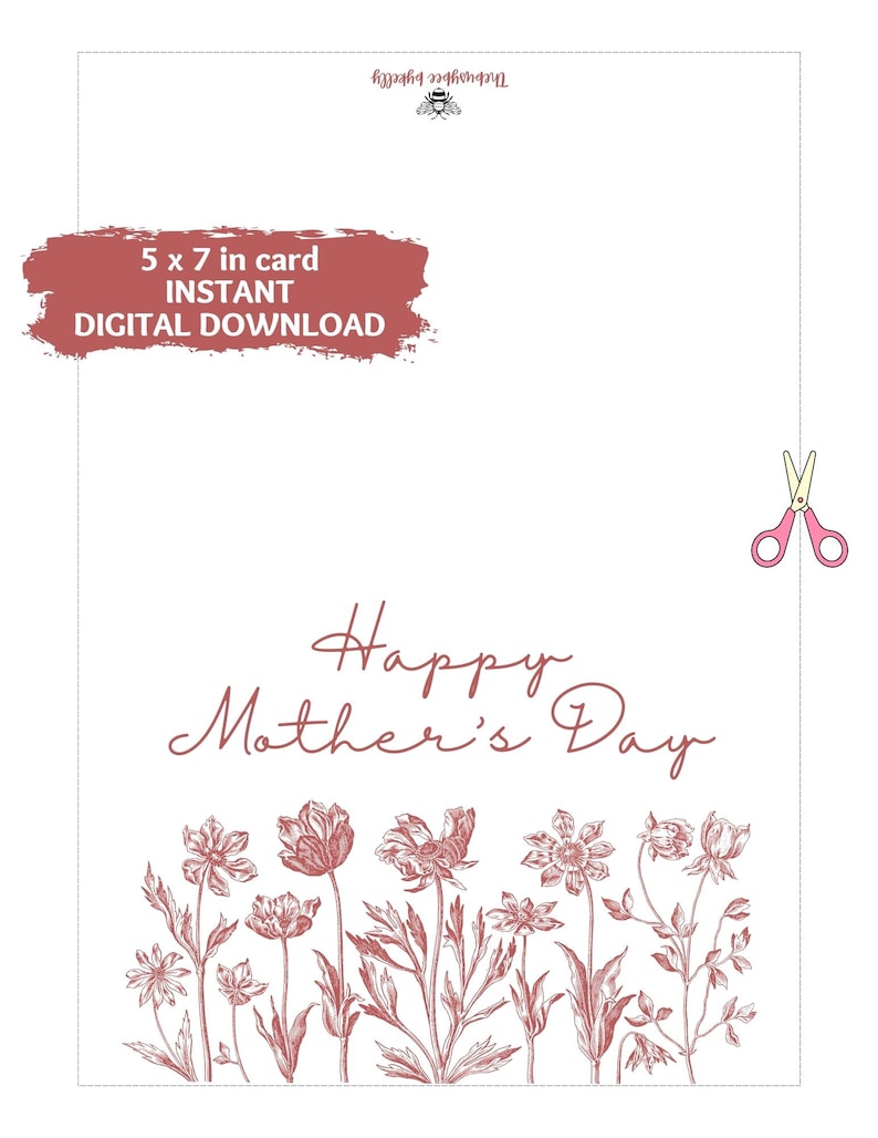 Printable Mother's Day Card - Etsy