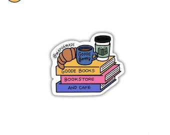 Goode Books | Emily Henry | Books | Read | Bookish | Book Lovers | Bookworm | Water Bottle Sticker | Laptop Sticker | Gift for Friend