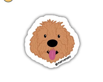 Goldendoodle Sticker | Dog Lover | Dog Sticker | Dogs | Puppy | Laptop Sticker | Water Bottle Sticker | Gift for Friend