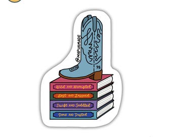 Lyla Sage Inspired Sticker | Kindle | Bookstack | Bookish | Cowboy Romance | Books| Water Bottle Sticker | Laptop Sticker | Gift for Friend