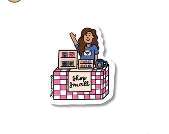 Shop Small | Small Biz | Small Business | Shop Local | Sticker | Support Local Businesses | Books | Sticker | Gift for Friend | Bookish