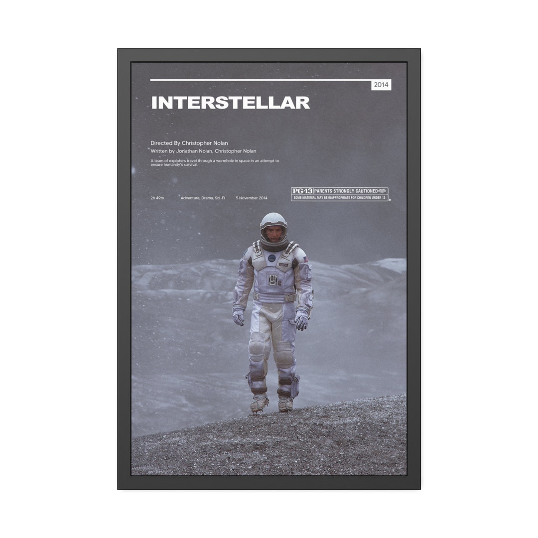 Interstellar Framed Cinematic Movie Poster - Etsy