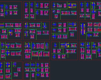 Details And Terms Of Typical  Autocad Architectural of bathroom and toilet furnishings,2D DWG PDF File, Ready Block for Autocad, 2D Drawing