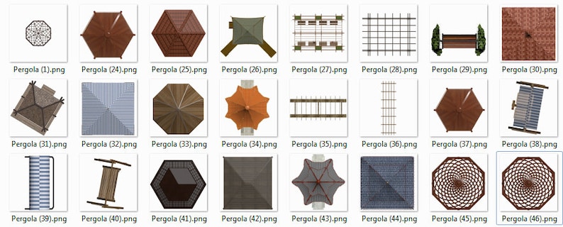 Pergola,bowder,summerhouse 24 Piece of File for Photoshop,digital ...