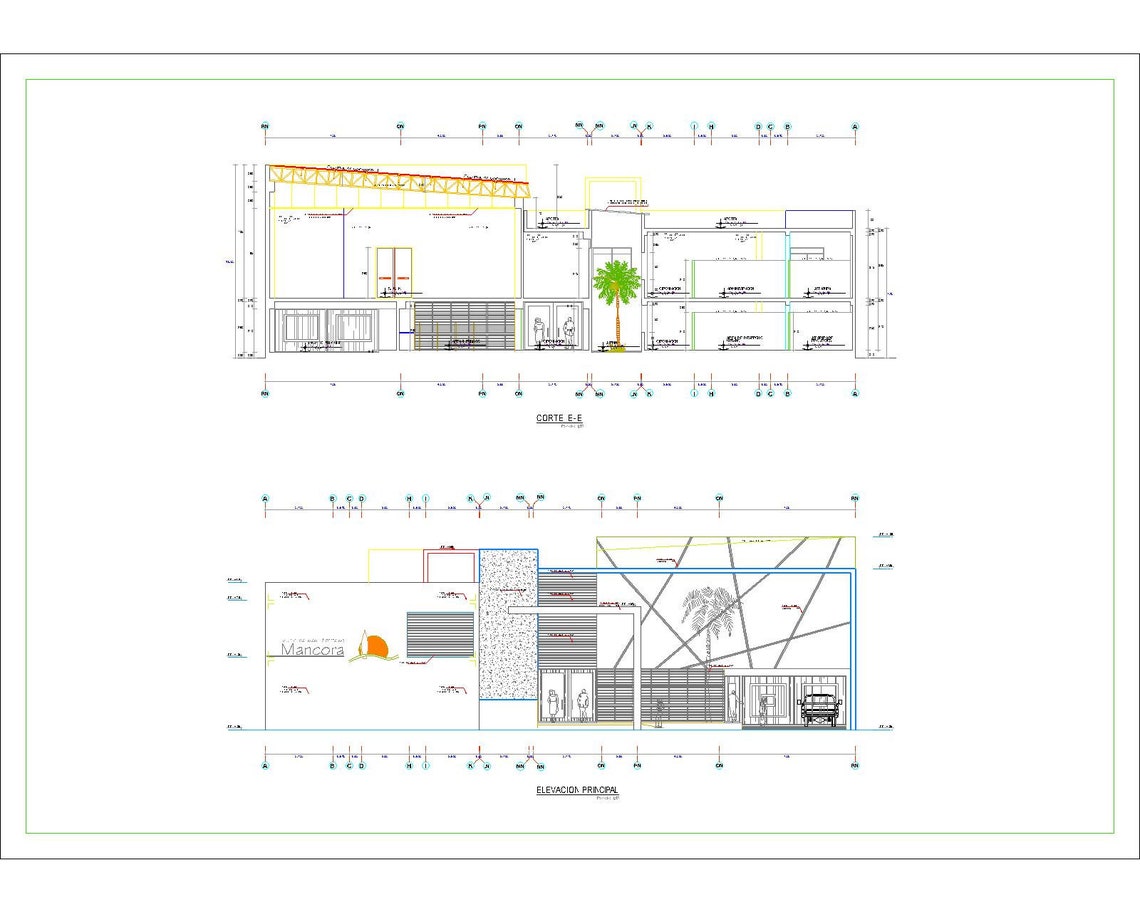 Autocad 2D DWG, DXF PDF Cıtyhallfile,autocad 2D Template - Etsy