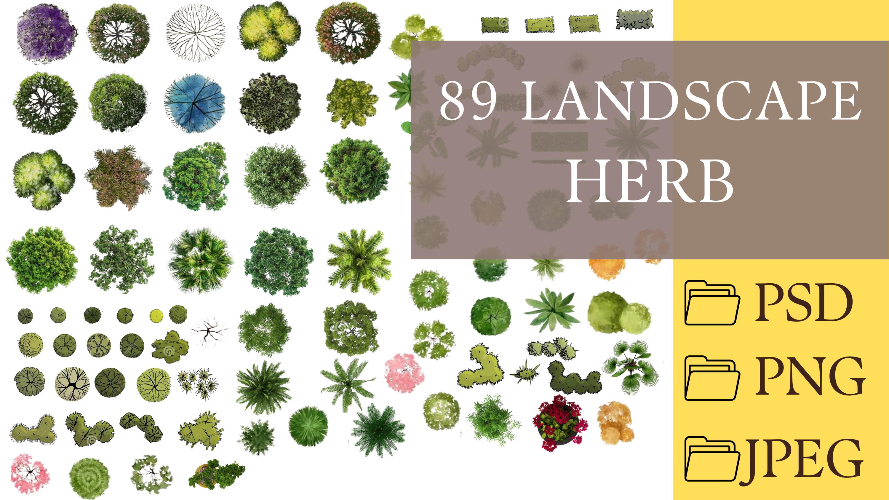89 Bundle Pack of Editable Photoshop Template, Landscape Tree ...