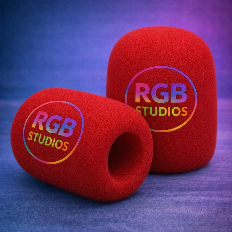 Custom Rode Podmic Foam Cover – Personalised Mic Windscreen With Logo ...