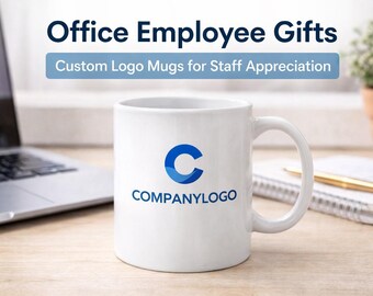 Office Employee Gifts – Custom Logo Coffee Mug, Corporate Staff Gift