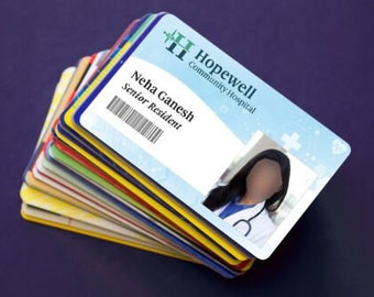 Custom ID badge, design your own id card, plastic badge, office badge, customized office id card