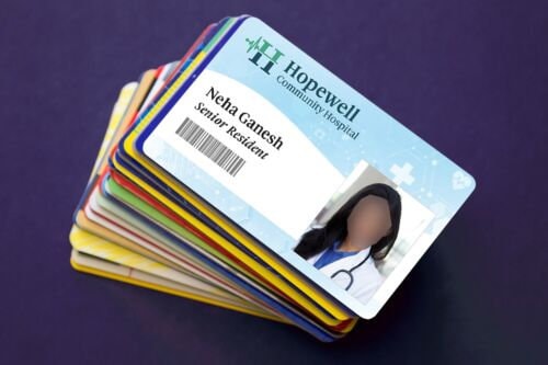 Custom Id Badge With Name Tags and Photo, Personalize