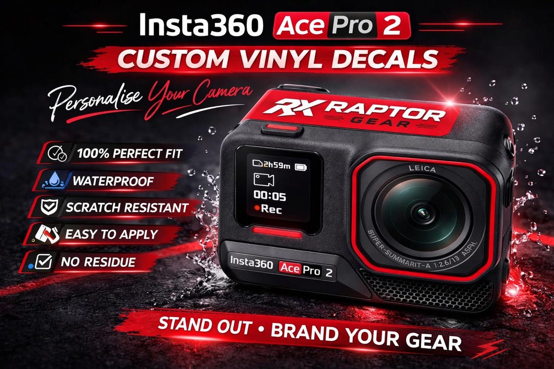 Insta360 Ace Pro 2 Custom Vinyl Decals – Waterproof Camera Body ...