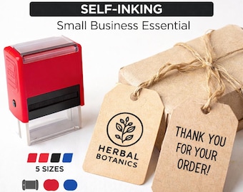 Personalised Self Inking Stamp – Return Address or Logo Stamp for Small Business Packaging