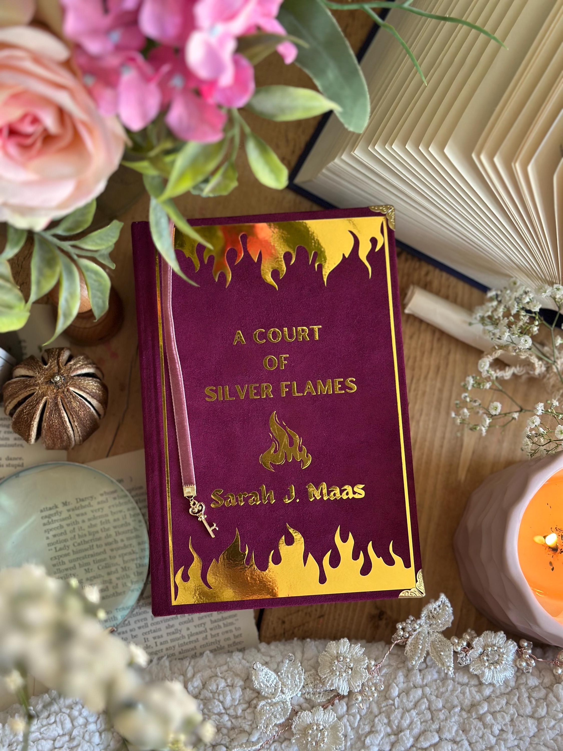 A Court of Thorns & Roses The ELAIN EDITION (pink ombre) by Sarah J. Maas | Custom Book Rebind (Handmade) - Special, Book Binding, ACOTAR