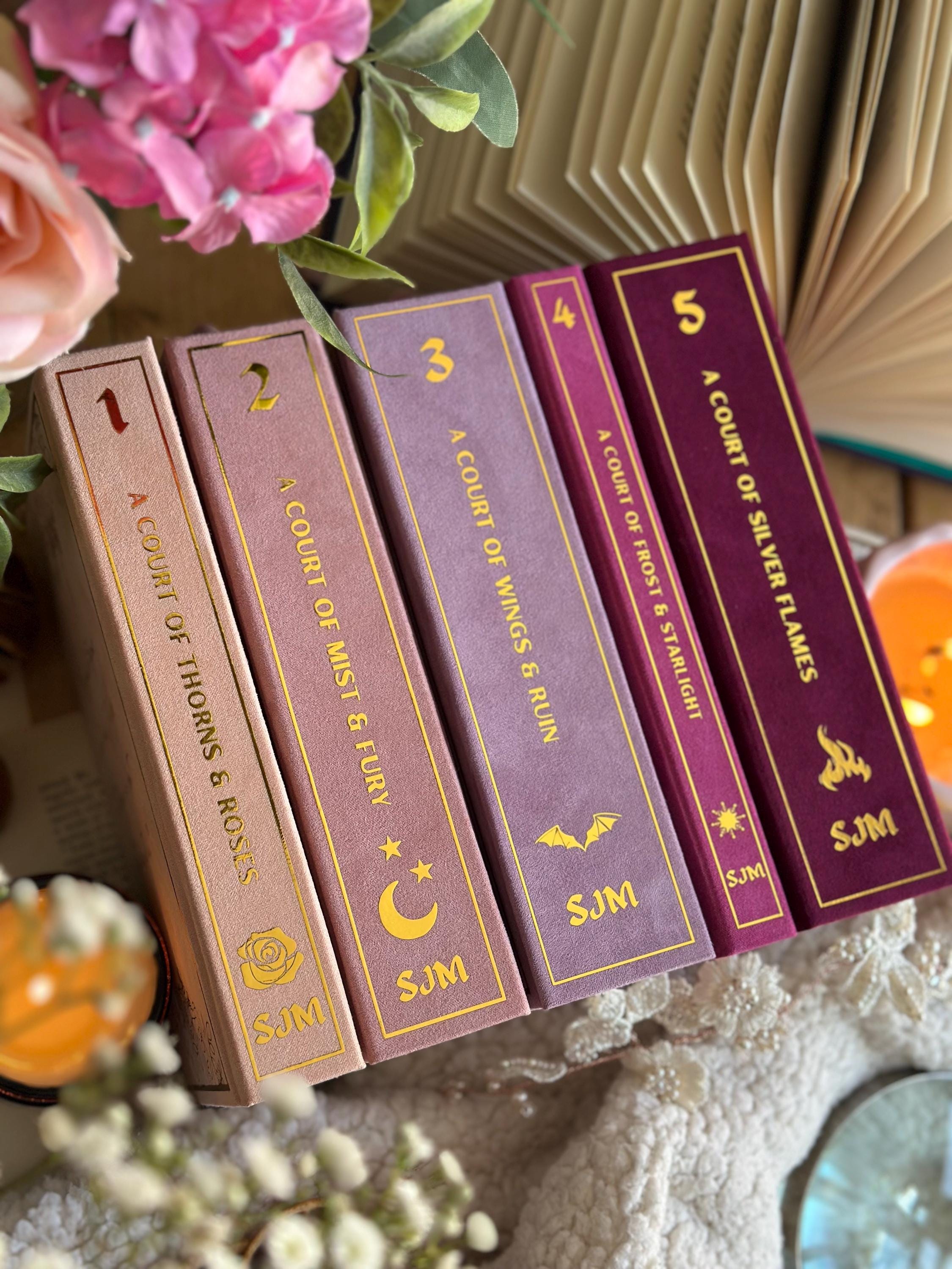 A Court of Thorns & Roses The ELAIN EDITION (pink ombre) by Sarah J. Maas | Custom Book Rebind (Handmade) - Special, Book Binding, ACOTAR
