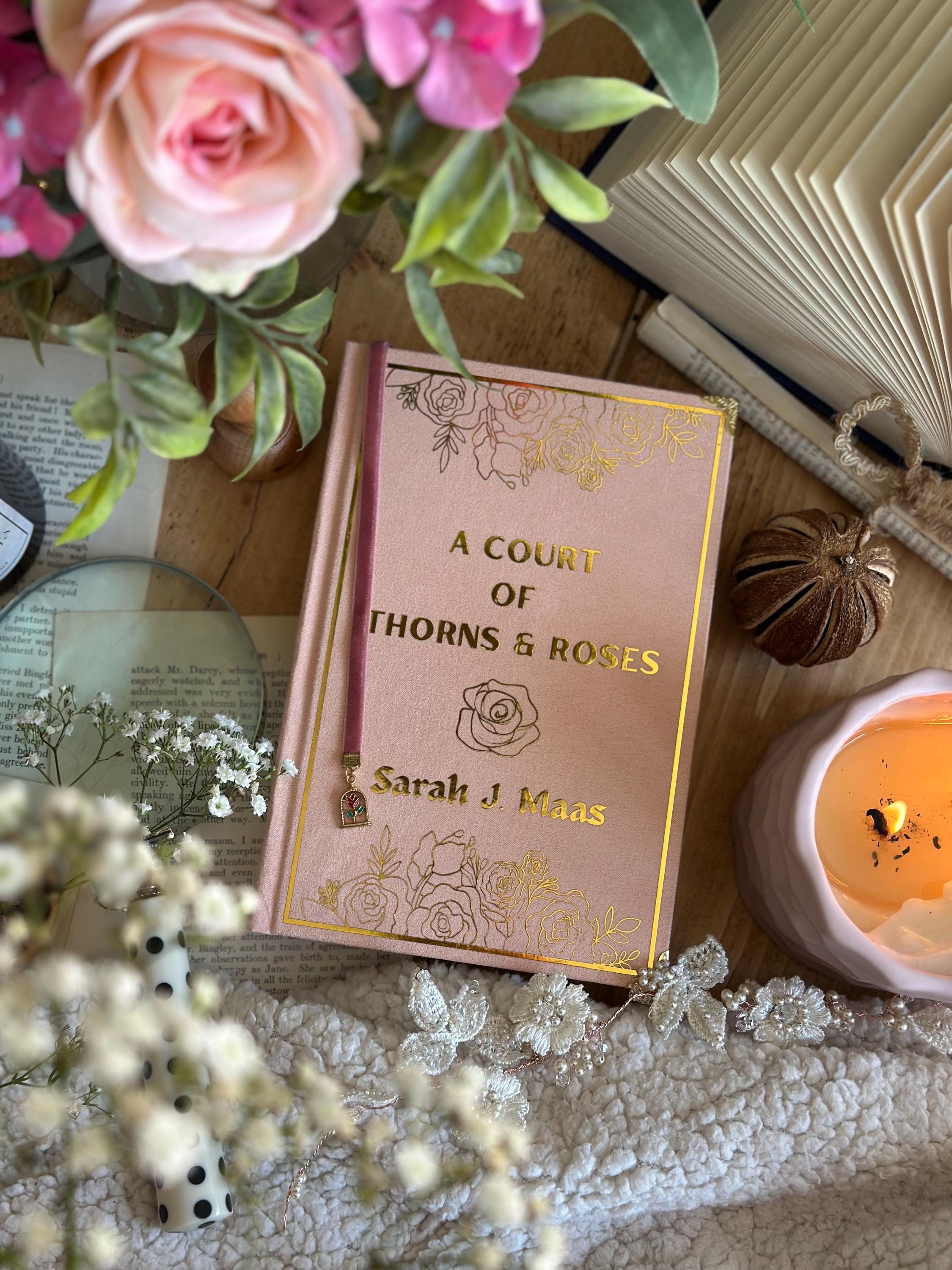 A Court of Thorns & Roses The ELAIN EDITION (pink ombre) by Sarah J. Maas | Custom Book Rebind (Handmade) - Special, Book Binding, ACOTAR