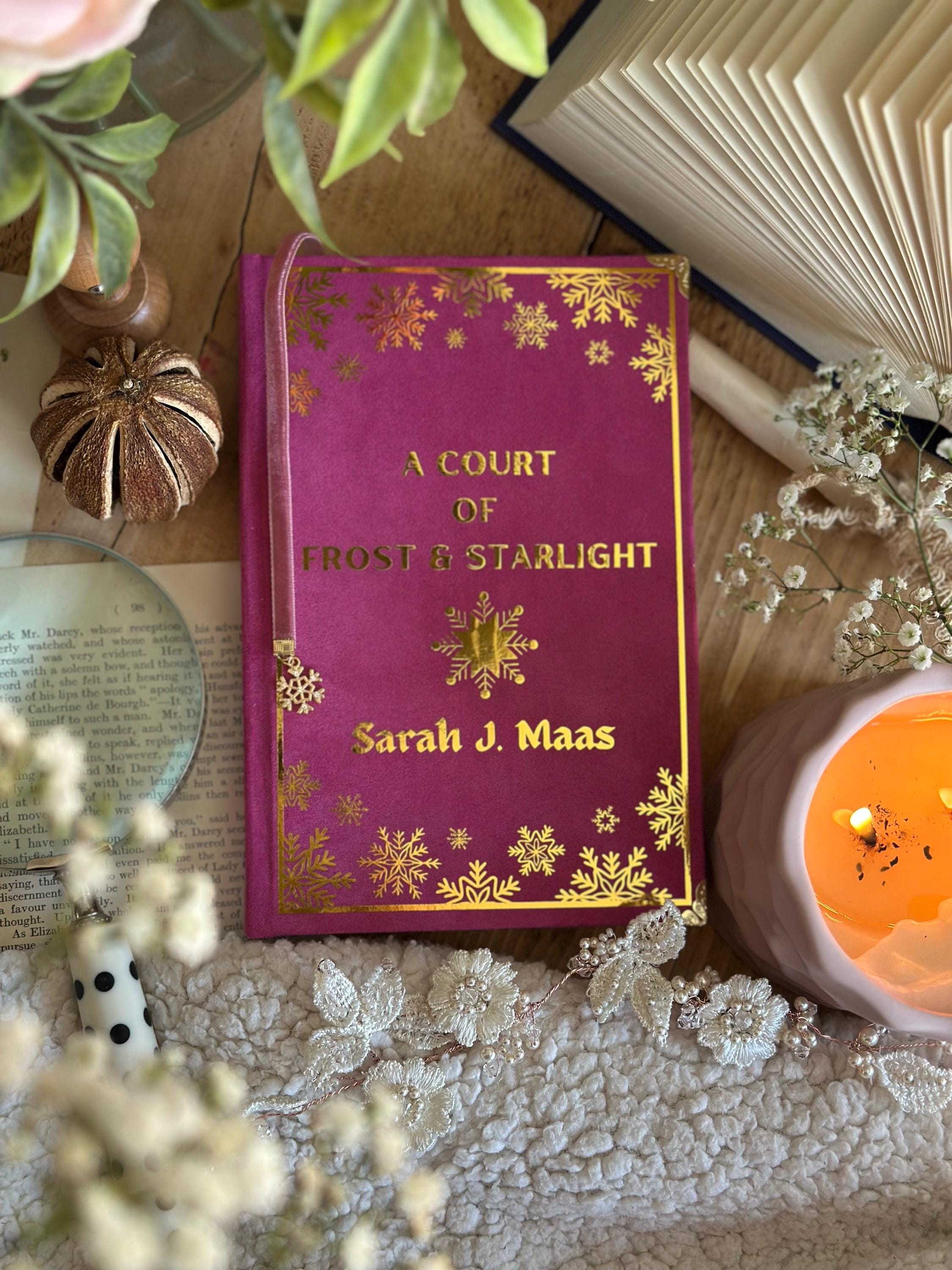 A Court of Thorns & Roses The ELAIN EDITION (pink ombre) by Sarah J. Maas | Custom Book Rebind (Handmade) - Special, Book Binding, ACOTAR