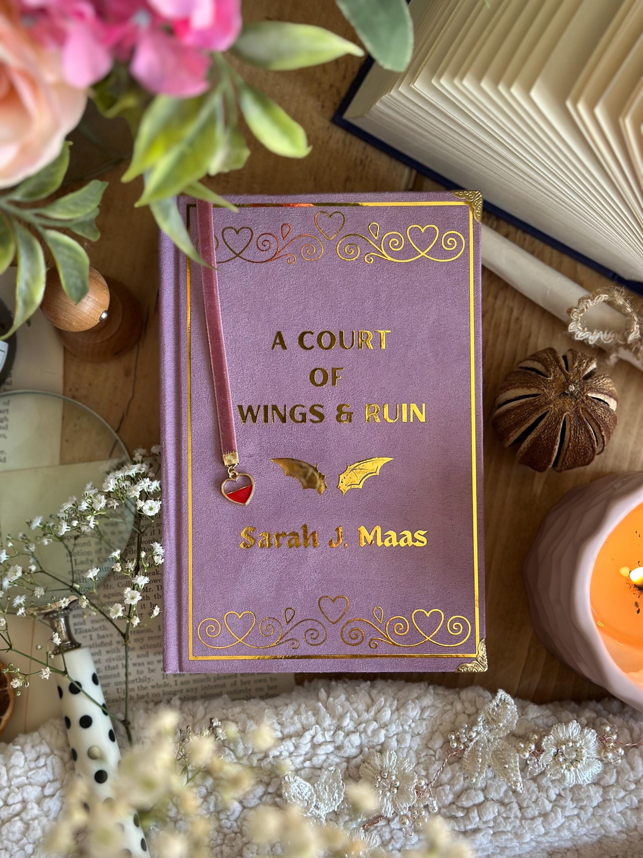 A Court of Thorns & Roses The ELAIN EDITION (pink ombre) by Sarah J. Maas | Custom Book Rebind (Handmade) - Special, Book Binding, ACOTAR