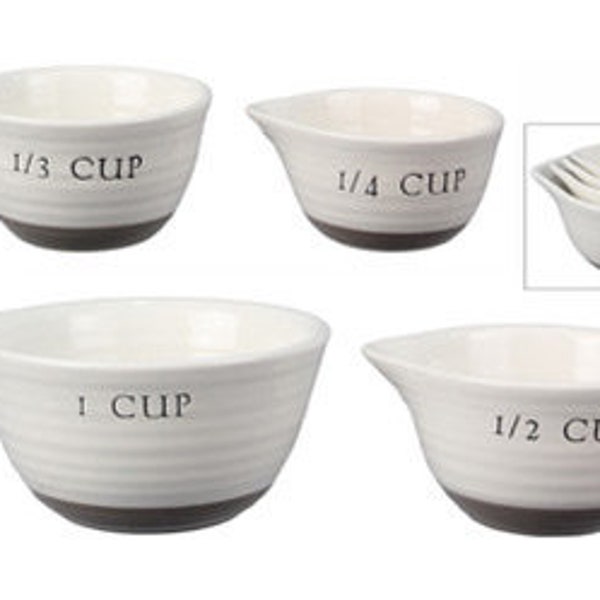 Ceramic Measuring Cups 4 pc s