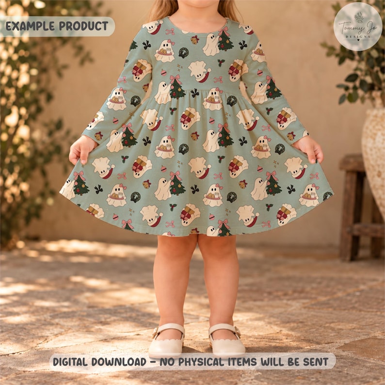 Haunting the Holidays | Christmas Ghost Seamless Pattern | Holiday ...