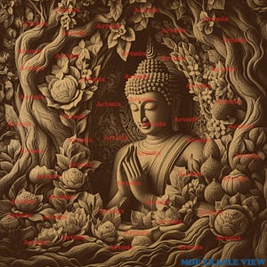 Laser Burn PNG Digital File, 3D Illusion, 3D Laser Engraving, Laser Engraving Design, Instant Download, Buddha, Prayer Buddha