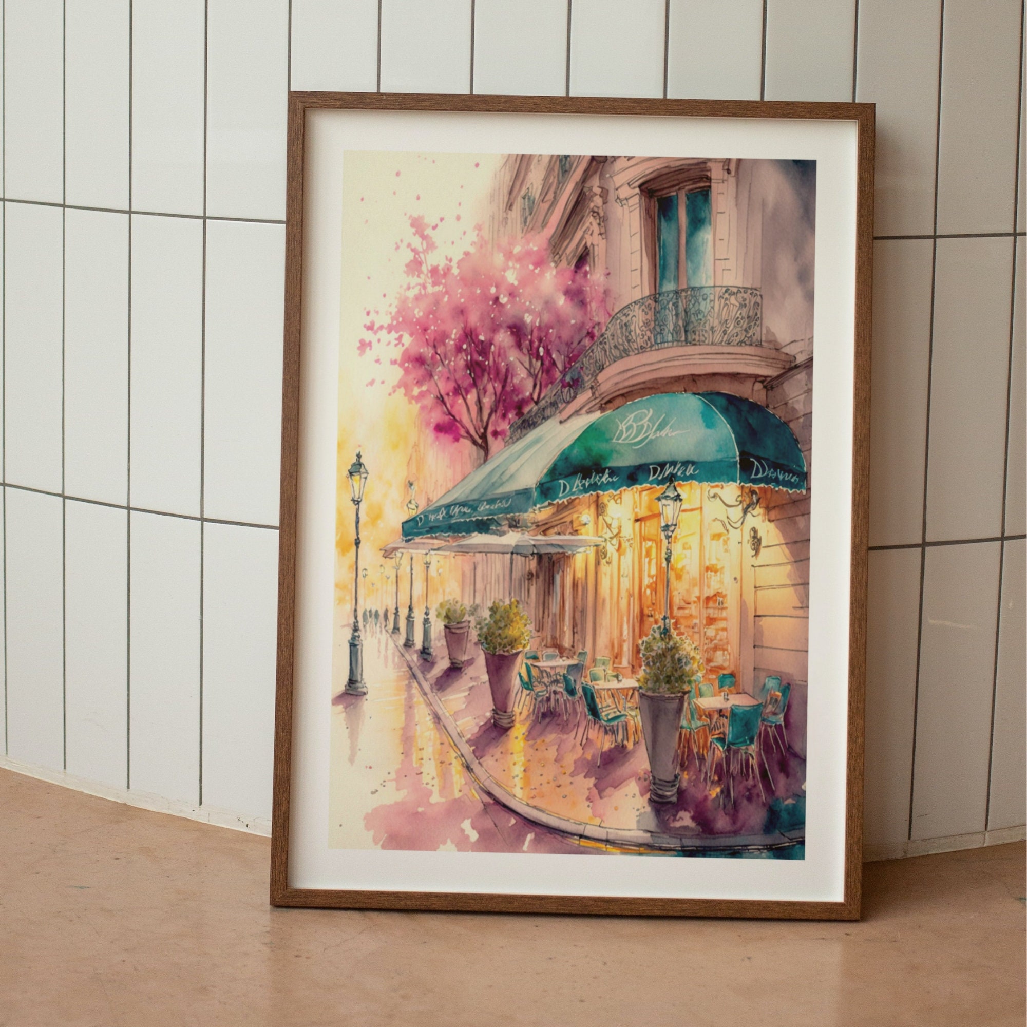 Paris Cafe Paris Cafe Art Print Paris Cafe Wall Art Paris Etsy