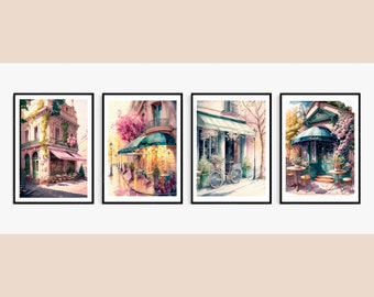 Paris Cafe, Paris Cafe Art Print, Paris Cafe Wall Art, Paris Wall Poster, Wall Decor, Paris Wall Decor, Housewarming Gift