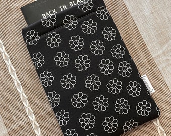 Paperback Book Sleeve Flower Smiley Face Padded Book sleeve
