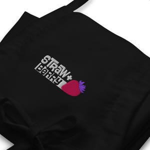 Straw+Berry Embroidered Apron