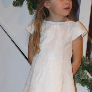 White lace special occasion dress for girl